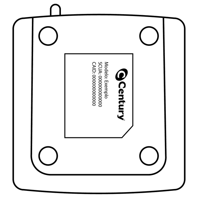 Parte posterior do produto MidiaBox B7