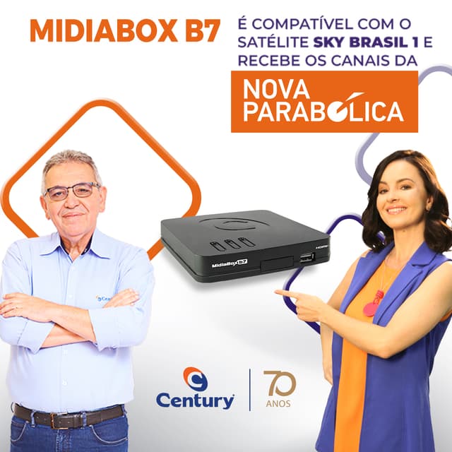 Acesso gratuito a mais de 70 canais: os receptores Century agora são compatíveis com Nova Parabólica