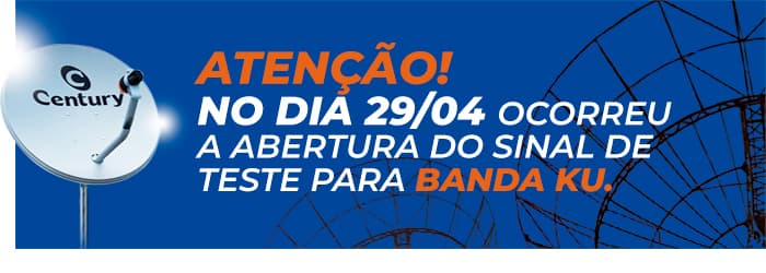 Sinal teste Banda Ku